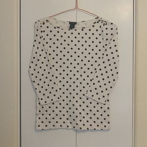 Ann Taylor Polka Dot Blouse